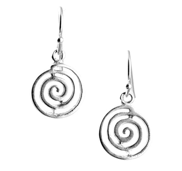 Aretes espiral plata